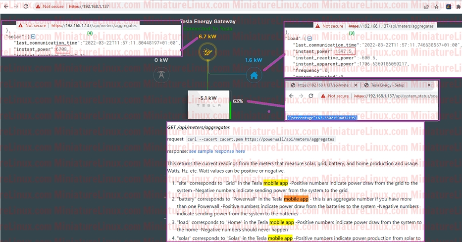 Tesla Powerwall2 API Gateway